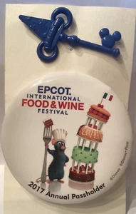 Epcot Food & Wine Festival & Hollywood Studio Key Passholder Disney Pins - Imagen 1 de 4