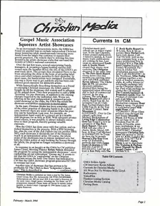 Christian Media Magazine - 1994 Feb-March - Imagen 1 de 1
