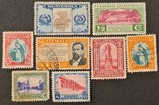 STAMPS GUATEMALA 1935 NATIONAL SYMBOLS MINT & USED - #4957