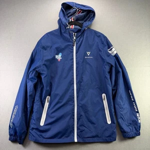 Viewsport Chevron Houston Marathon 2020 Blue Hooded Windbreaker Jacke XL - Bild 1 von 10