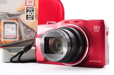 Canon PowerShot SX700 HS Red Excellent+5 Compat Digital Camera 16.1MP Y2513 - Image 1 of 4