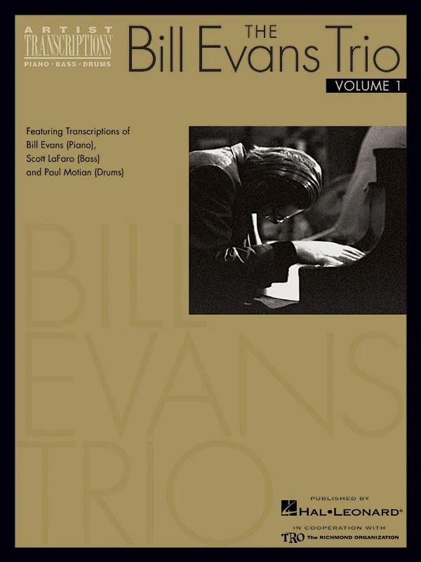 The Bill Evans Trio Vol 1 Piano Bass Drum Note for Note Sheet Music Book - Image 1 of 1