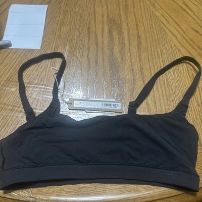 Skims FITS Everybody Scoop Neck Bralette Onyx Size XS - Image 1 of 4