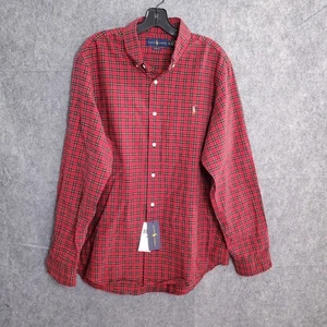 Ralph Lauren camicia elegante abbottonata uomo taglia XL Gingham check vestibilità classica nuova con etichetta - Foto 1 di 19