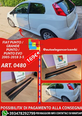 Art. 0480 Mini-Jupes Fiat Punto/Grande Punto / Punto Evo 2005-2018 3-5 Port - Photo 1/4