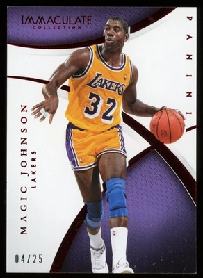 2014-15 Panini Immaculate Collection MAGIC JOHNSON #100 Red /25 - Image 1 of 2