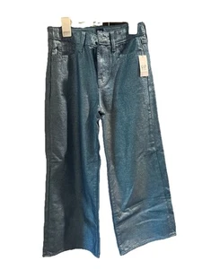 GAP Kids Girl's High Rise Wide Leg L Jeans - Glittery Fabric - L (12) - Picture 1 of 4