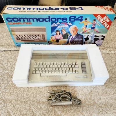 COMMODORE 64 COMPUTER IN ORIGINAL BOX WITH POWER SUPPLY (UNT﻿ESTED) – HB4872530E - Image 1 of 4