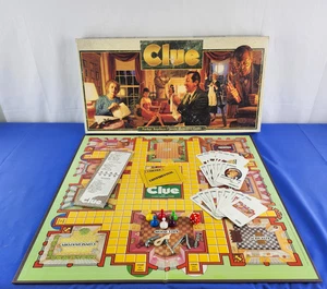VINTAGE Clue KOMPLETT Parker Brothers 1992 Classic Brettspiel Long Box 90er - Bild 1 von 7