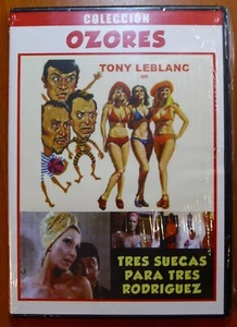 Tres suecas para tres Rodríguez [DVD caja fina] Tony Leblanc,Erika Wallner NUEVO - Picture 1 of 2