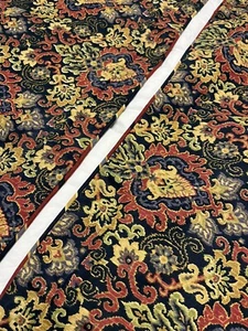 Waverly Shams King Magic Carpet Paisley Navy Rot Wende Vintage PAAR - Bild 1 von 5