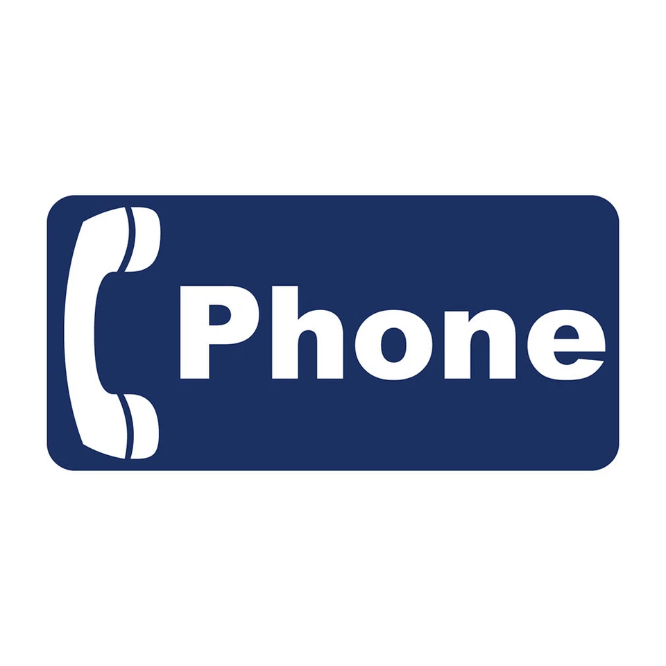 Letrero de metal estilo vintage retro azul para teléfono - 8 pulgadas X 12 pulgadas con orificios Foto 1 de 1