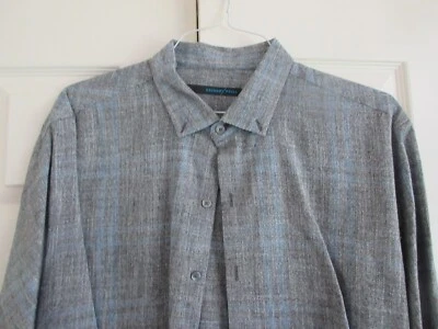 Zachary Prell Hombre Manga Larga 100% Algodón Talla XL Gris Multicolor Foto 1 de 4