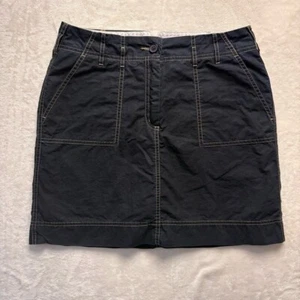 Lands End Rock Damen Gr. 6 zierlich schwarz Utility sportlich Taschen Baumwolle Skort - Bild 1 von 13
