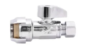 SharkBite 23037-0000LF Lead-Free Brass Push-Fit Straight Stop, 1/2" x 3/8" - Bild 1 von 2