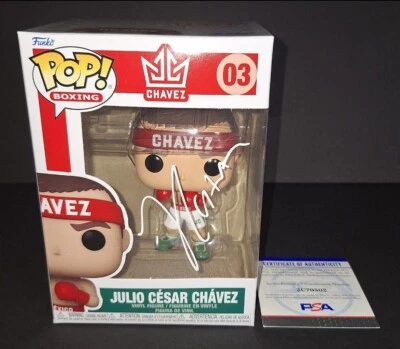 Julio Cesar Chavez Signed Autographed Funko PSA COA - Image 1 of 4