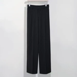 Men's Black Trousers 3XL - Straight-leg Loose Drooping Casual Pants Trousers - Picture 1 of 1
