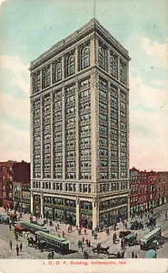 INDIANAPOLIS IN INDIANA IOOF ODDFELLOWS BUILDING VINTAGE POSTCARD c1910 061724 T - Picture 1 of 2