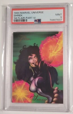 1994 年 Flair Marvel Universe Shriek Maximum Carnage '94 Part IV PSA 9 完好 — 第 1/2 张图片