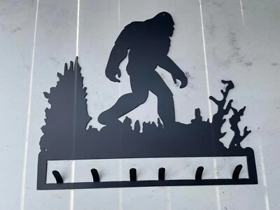 15-дюймовая широкая металлическая вешалка для пальто снежного человека с ручной росписью плазменная вывеска художественная шляпа вешалка Le - Изображение 1 из 4