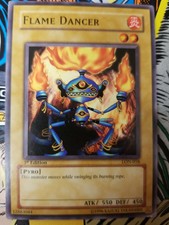 Flame Dancer LON-058 Yu-Gi-Oh! Card First Edition. Excellent condition.
