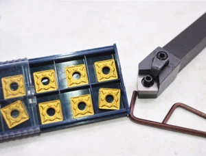 5PC SNMG120408 SNMG432 mill insert +MSSNR1616H12 16mm Lathe Turn Tool bar holder - Picture 1 of 8