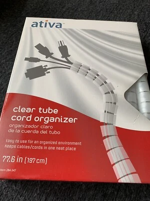 Ativa Clear Tube Cord Organizer - Image 1 of 2