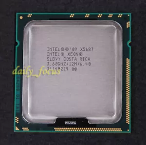 Intel Xeon X5687 SLBVY 3.6 GHz AT80614005919AB CPU Processor LGA 1366 3200 MHz - Picture 1 of 2