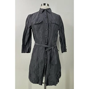 Sandra Pabst Langarm Kragen satiniert metallic Button Down Tunika Gr. 36 - Bild 1 von 12