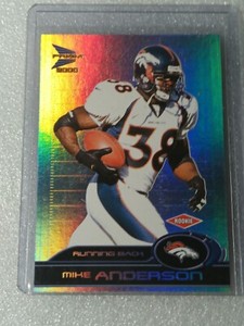 Mike Anderson RC  2000  PACIFIC PRISM  Card  133   676/1000  BRONCOS