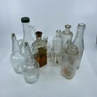 Lot of 14 Clear Glass Bottles Perfume Anchor Hocking Soft Drink Expo 1972 1975