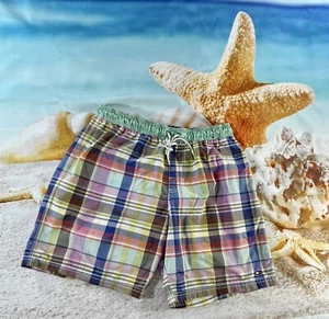 Pantalones cortos de natación Tommy Hilfiger talla M para hombre de algodón/nylon a cuadros - Imagen 1 de 8