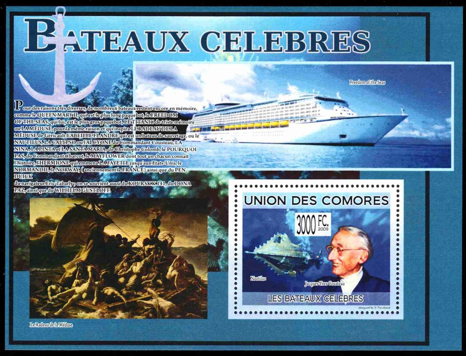 COMORO ISLANDS 2279 - Famous Ships "Nautilus" (pb90066) - Image 1 of 1