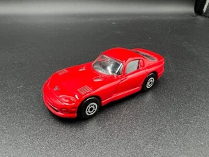 Maisto Dodge Viper GTS 1:64 Red China Plastic Base Great Loose Condition - Picture 1 of 4