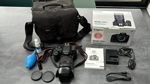 Canon EOS 750D DSLR, Canon lens 18-135, lens hood ,bag. Excellent condition - Picture 1 of 11