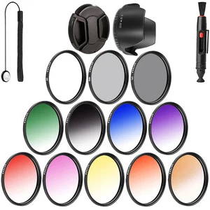 Opteka 52mm 9PC Grad Color + 3PC Filter Kit for Nikon 28mm f/2.8 - Picture 1 of 11