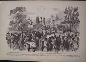 Beaufort SC Market Sellers Contraband African American Civil War Frank Leslie's - Picture 1 of 1