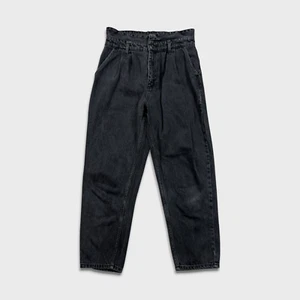BDG Jeans Womens Size 27 Black Urban Outfitters High Rise Taper Leg Baggy Denim - Picture 1 of 10