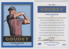 2018 Upper Deck Goodwin Champions Goudey Royal Blue Tiger Woods #G10