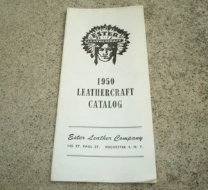 Catalogo pelle vintage 1950 ESTER LEATHERCRAFT St Paul Rochester 9" x 4" USA - Foto 1 di 8