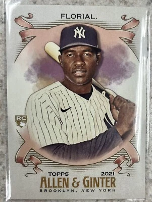 2021 Topps Allen & Ginter #268 Estevan Florial New York Yankees ⚾️ - Image 1 of 2