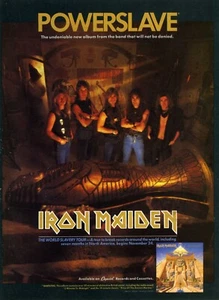 1984 Iron Maiden Powerslave Album Promotional Old PRINT AD Xmas Gift Idea (2525) - Picture 1 of 1