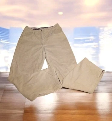 Pantalones de pana beige de tiro alto para mujer CHRISTOPHER BANKS talla 8 CORDONES GRUESOS Foto 1 de 4