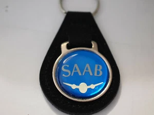 Portachiavi Saab_Camoscio nero vintage - Foto 1 di 2