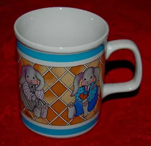 TAZA VINTAGE Rosie Me CONEJITO DE PASCUA AÑOS 80 Hecha en Japón - Imagen 1 de 5