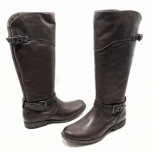 Frye Phillip 3476844 Sz 9 B Brown Leather Harness Zipper Riding Equestrian Boots - Picture 1 of 11
