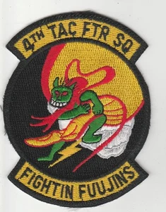 Parche de la Fuerza Aérea de los Estados Unidos USAF 4º Escuadrón de Caza Táctico TFS 'Fightin Fuujins' - Imagen 1 de 2