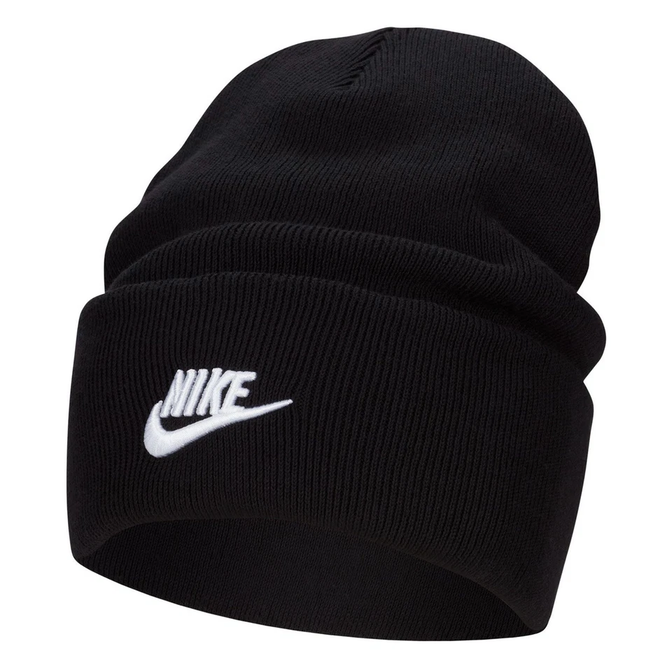 Nike Peak Tall Cuff Futura Beanie - Black - FB6528-010 - One Size - Unisex