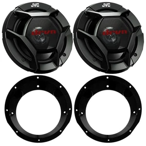 98-2013 Harley Touring Package - 2x JVC 6.5" Speakers Package with Adapter Rings - Picture 1 of 4