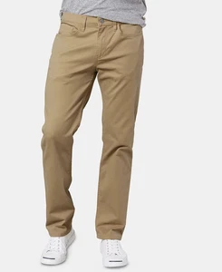 Pantalones de mezclilla Dockers para hombre calce recto para todas las estaciones caqui tostado vintage - Imagen 1 de 8